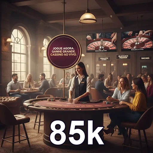 Interface leve do app 85k em celular no plataformas