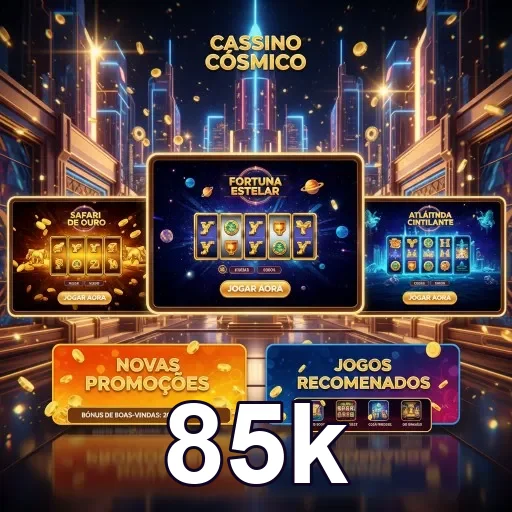 Tela do app 85k com gestão da conta no celular