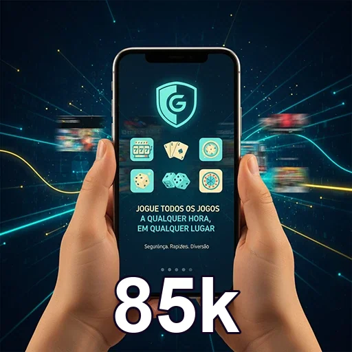 Tela de login no celular com saque e acesso seguro