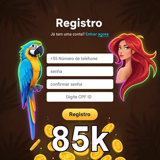 Acesso rápido à plataforma 85k no navegador mobile