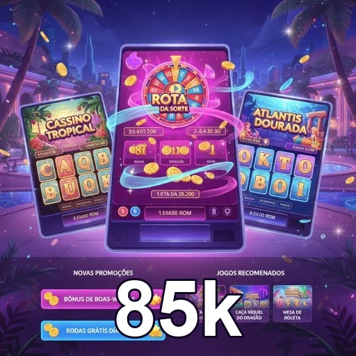 Tela mobile 85k com entrada rápida e promoções atuais