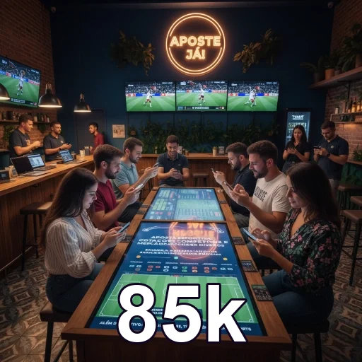 Atendente no chat do 85k com suporte ágil e seguro